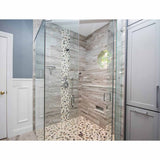 Botany Bay Blend pebble tile for spa shower design