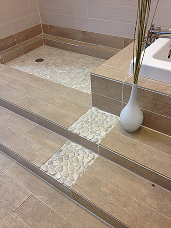 Botany Bay Pebbles Series Sliced Pebbles - Cream