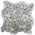 Decorative Shadow sliced pebble mosaic tile for feature walls