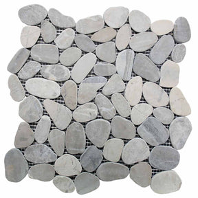 Decorative Shadow sliced pebble mosaic tile for feature walls