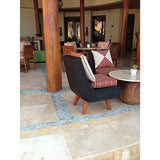 Natural stone stacked pebble tile for shower floors