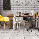 Modern ceramic backsplash tile with handcrafted variation