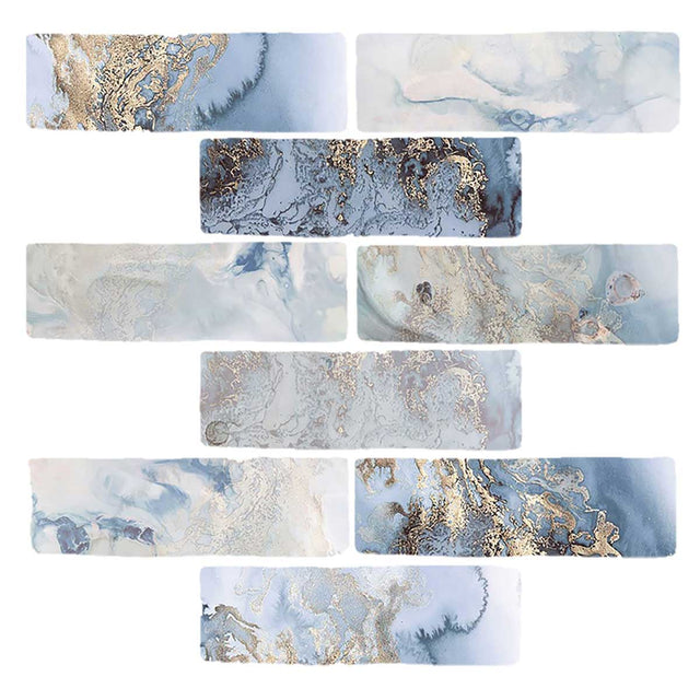 Pilbara Habitat Tidal Glossy ceramic tile 2.5x8 wall tile