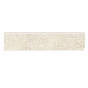 Warm Beige 3x12 porcelain bullnose tile with matte finish