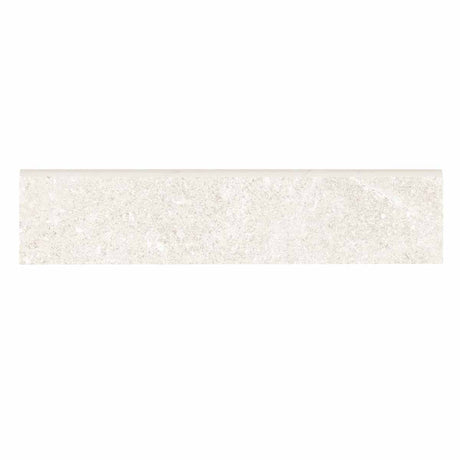 Porcelain Bullnose 3x12 Textured Finish - Warm White Matte