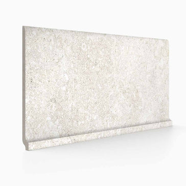 Porcelain Cove Base 6x12 Textured Finish - Warm White Matte