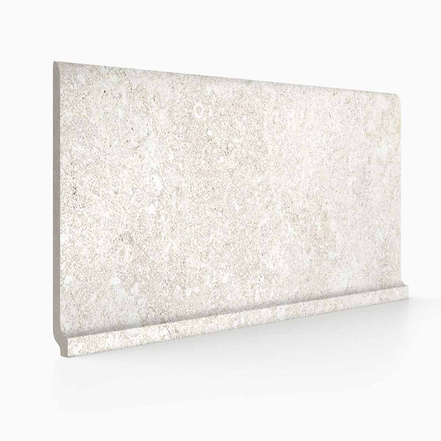 Porcelain Cove Base 6x12 Textured Finish - Warm White Matte