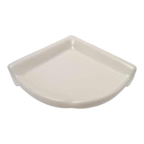 Porcelain Large Corner Shelf Biscuit Matte