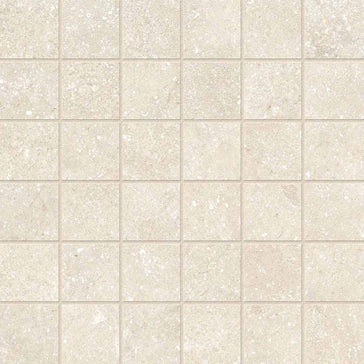 Mosaic Porcelain 2x2 Textured Finish - Warm Beige Matte 12x12 sheet