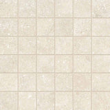 Mosaic Porcelain 2x2 Textured Finish - Warm Beige Matte 12x12 sheet
