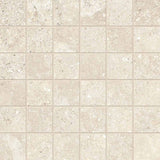 Mosaic Porcelain 2x2 Textured Finish - Warm Beige Matte 12x12 sheet