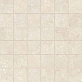 Mosaic Porcelain 2x2 Textured Finish - Warm Beige Matte 12x12 sheet