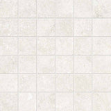 Mosaic Porcelain 2x2 Textured Finish - Warm White Matte 12x12 sheet
