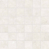 Mosaic Porcelain 2x2 Textured Finish - Warm White Matte 12x12 sheet