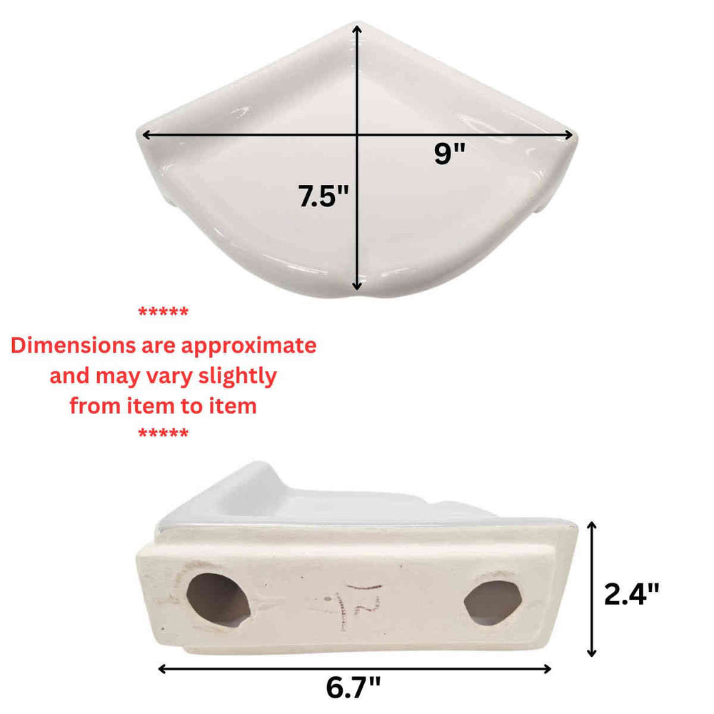 Porcelain Small Corner Shelf 