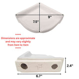 Porcelain Small Corner Shelf 