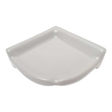Porcelain Small Corner Shelf Gray Matte