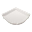 Porcelain Small Corner Shelf White Matte