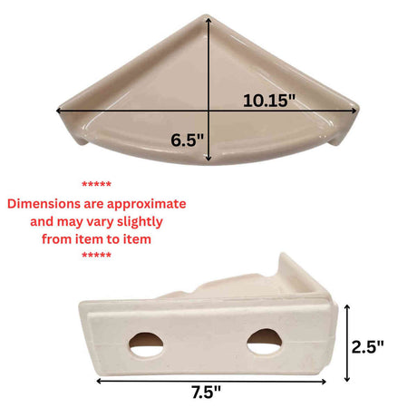 Porcelain Soft Corner Shelf