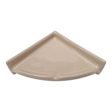 Porcelain Soft Corner Shelf Parchment Glossy