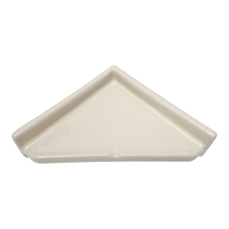 Porcelain Straight Corner Shelf Biscuit Glossy