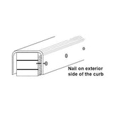 PreFormed 3 foot ready-to-tile shower curb overlay with fiberglass mesh