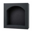 Preformed ready to tile arched square shower niche with waterproof coating