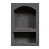 Preformed ready to tile arched mega shower niche with waterproof coating