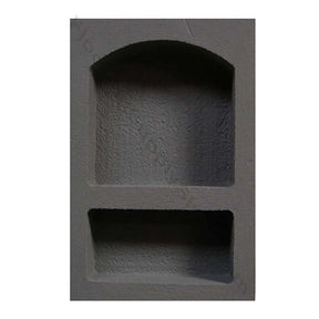 Preformed ready to tile arched mega shower niche with waterproof coating