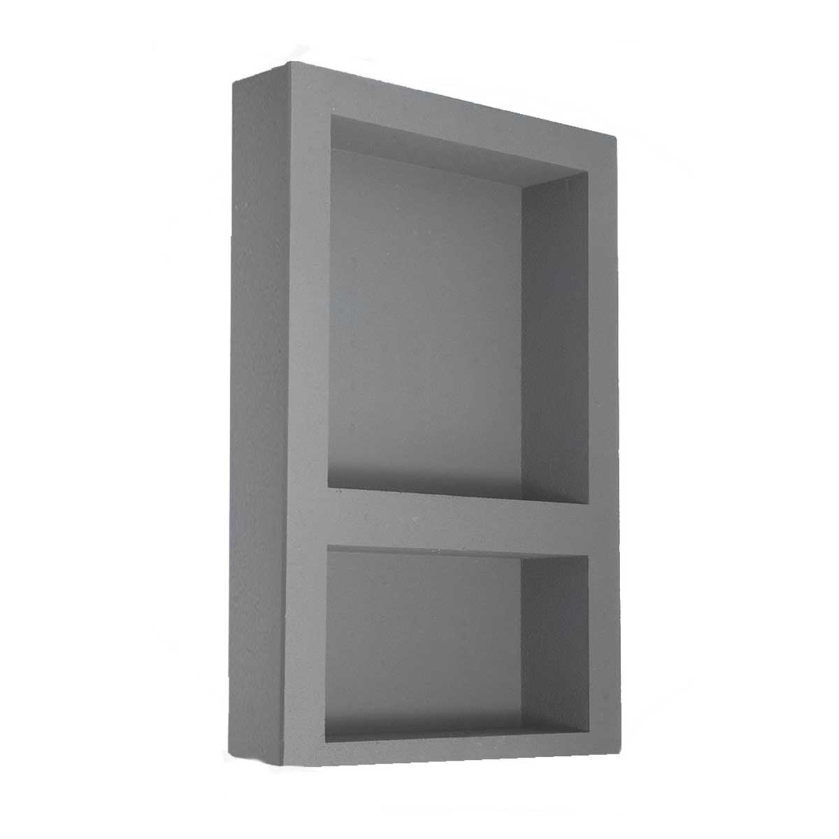 Dual compartment ready to tile shower niche for built-in storage