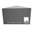 Triangular shower bench for tiled shower installations and bathroom remodels