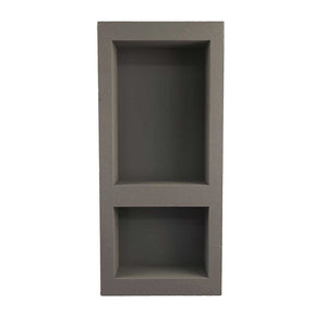 Preformed ready to tile slim narrow combo shower niche with waterproof coating