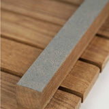 FSC certified plantation teak wood grain detail