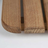 Premium teak wood slats with smooth sanded finish