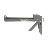 Heavy duty steel caulk gun with 7 to 1 thrust ratio