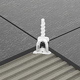 Proleveling tile leveling cross spacers for porcelain and ceramic tile