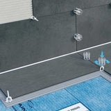 Professional tile installation using the Proleveling tile leveling system