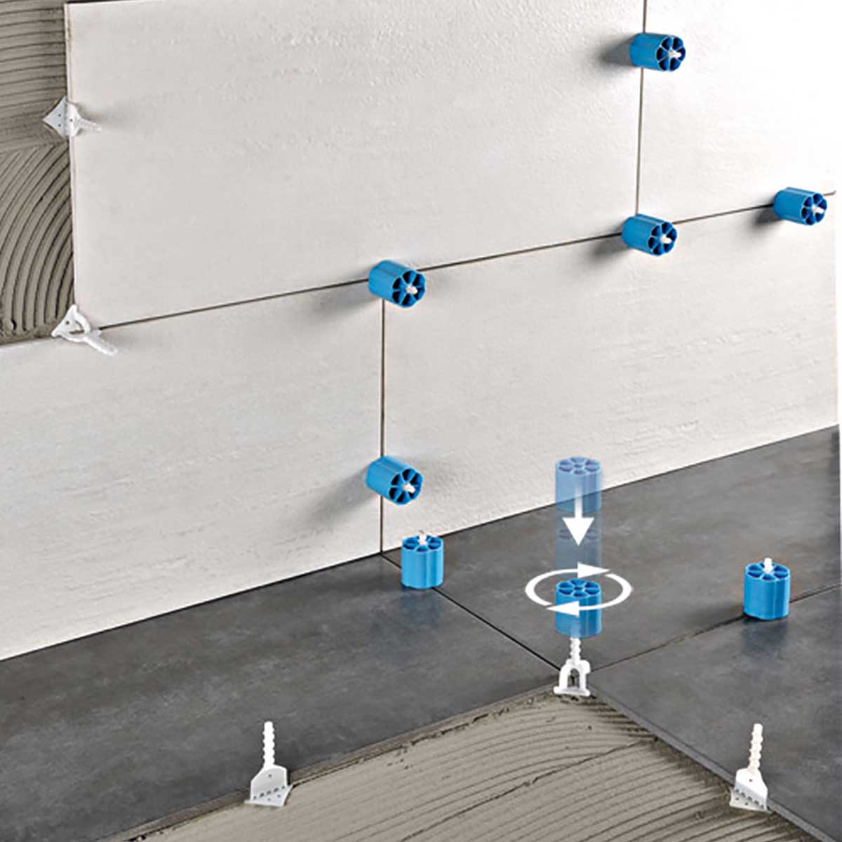 Proleveling system for accurate tile alignment on floor and wall installations