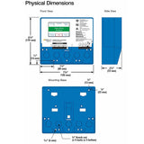Technical diagram of a ProMelt Snow Melting Smart Controller - 300300 product with dimensions labeled