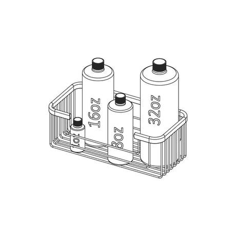 TileWare Promessa Rectangular Soap Basket Extra Deep
