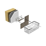 TileWare Promessa Rectangular Soap Basket Extra Deep