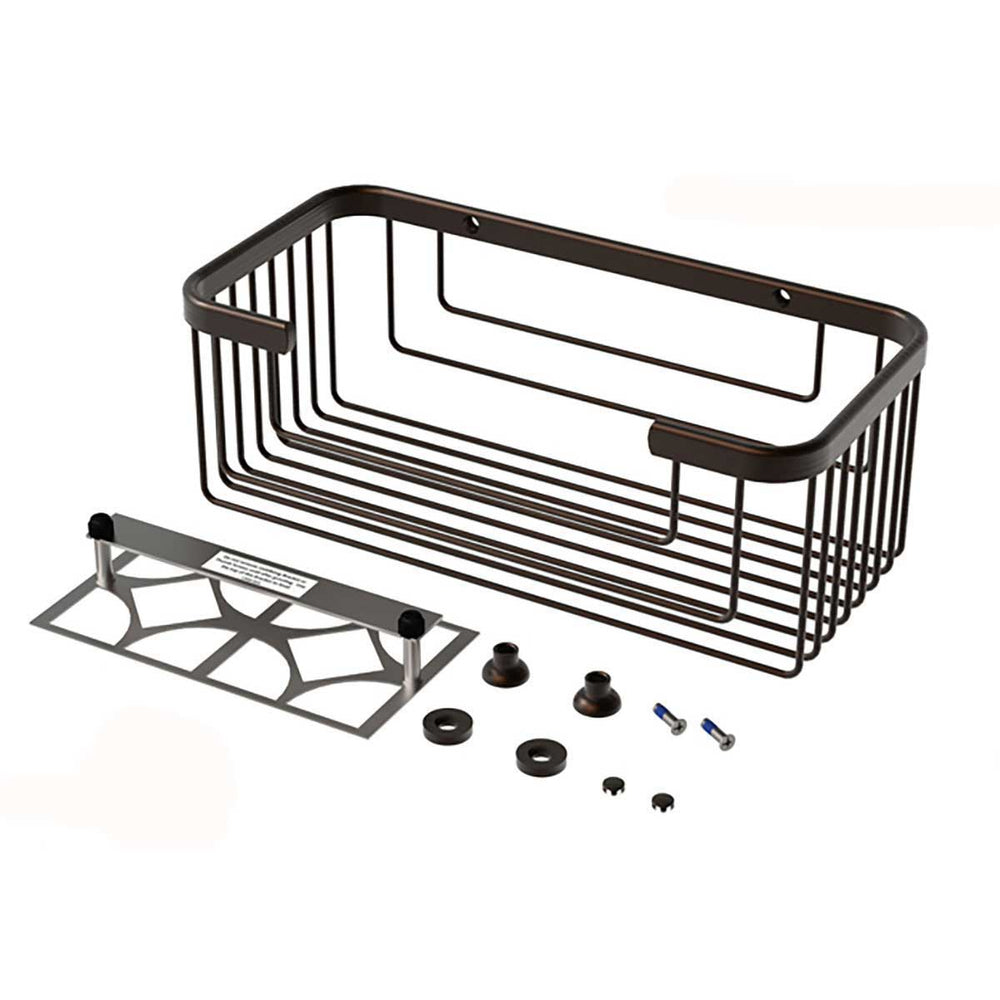 TileWare Promessa Rectangular Soap Basket Extra Deep Oil Rubbed Bronze