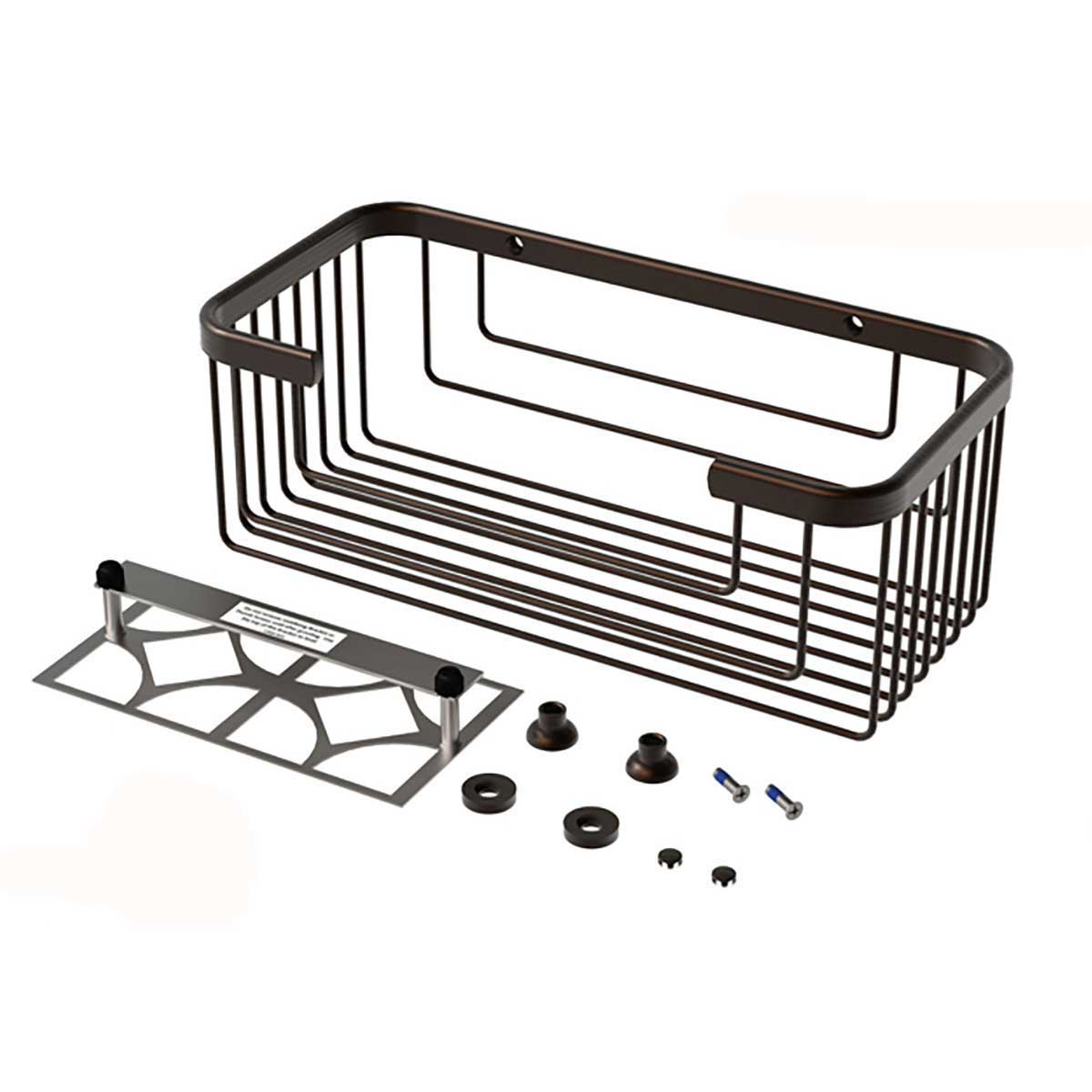 TileWare Promessa Rectangular Soap Basket Extra Deep Oil Rubbed Bronze