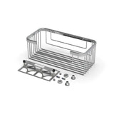 TileWare Promessa Rectangular Soap Basket Extra Deep Polished Chrome