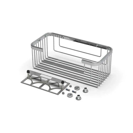 TileWare Promessa Rectangular Soap Basket Extra Deep Polished Chrome