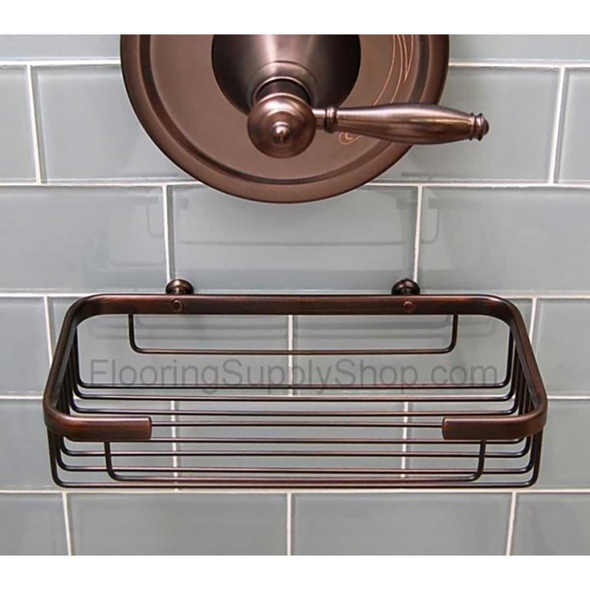 TileWare Promessa Rectangular Soap Basket Large