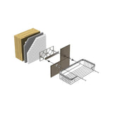 TileWare Promessa Rectangular Soap Basket Large