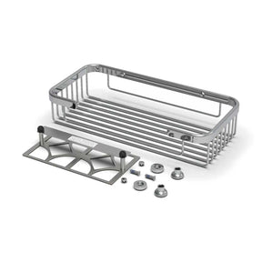 TileWare Promessa Rectangular Soap Basket Large Polished Chrome