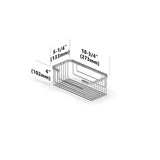 TileWare Promessa Rectangular Soap Basket Extra Deep