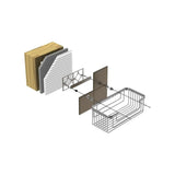 TileWare Promessa Rectangular Soap Basket Extra Deep